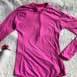 Hot Pink H&M Half-Zip Sports Jacket